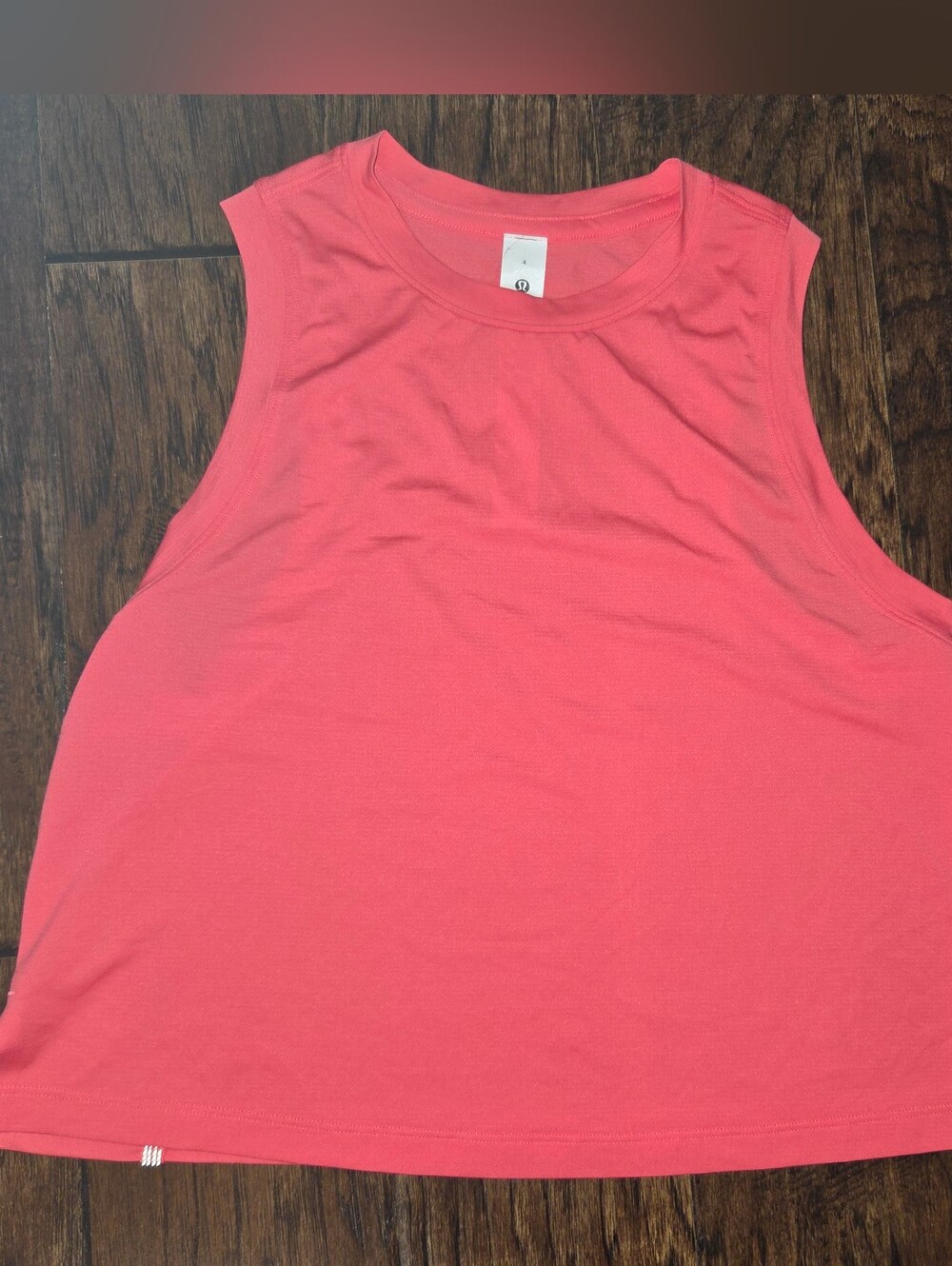 GUC Lululemon Train To Be Tank Top In Neon Pink Coral Size 4